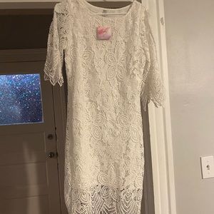 Chicwish white dress, NWT